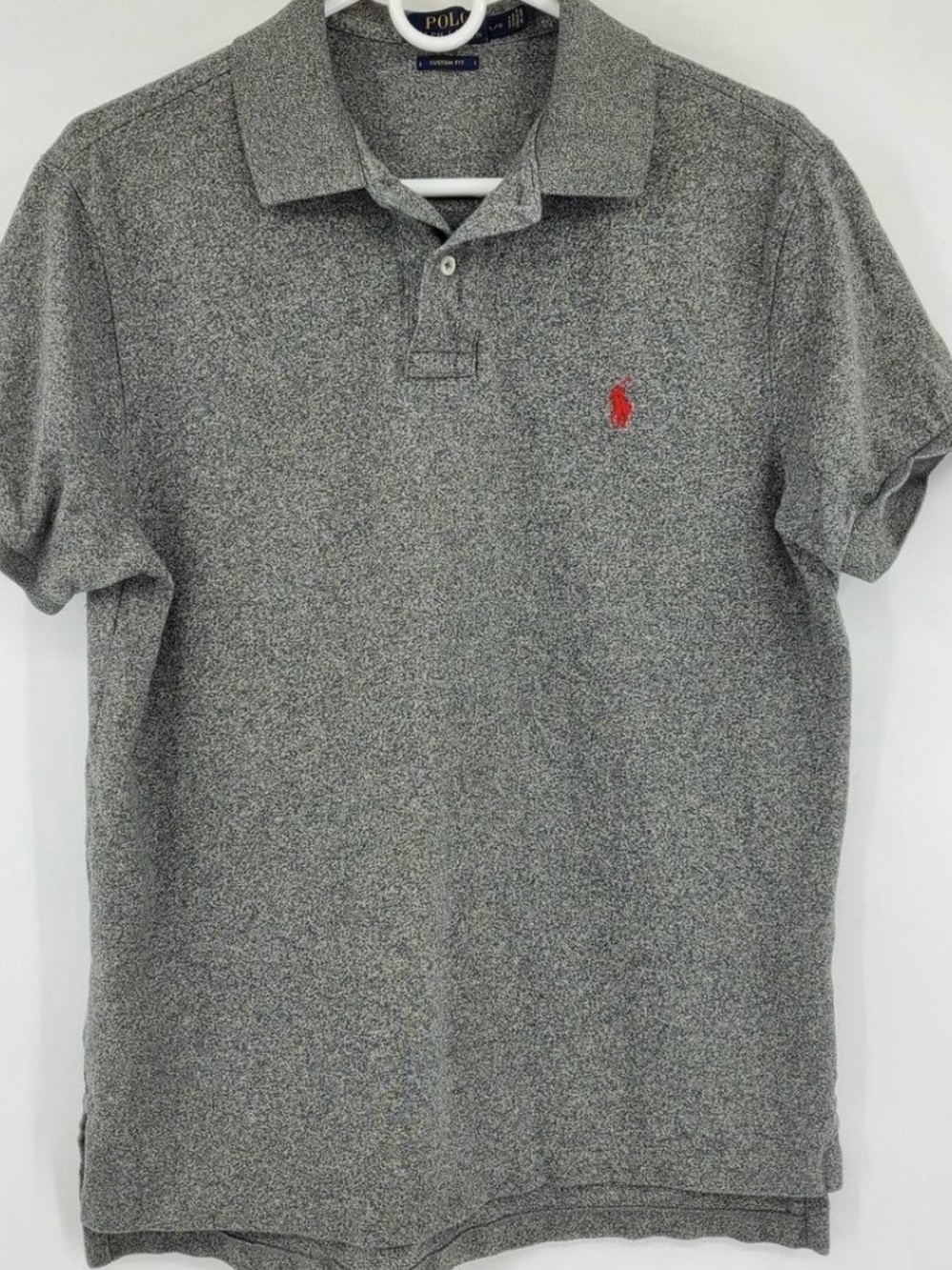 Polo Ralph Lauren Grey Custom Fit Men’s 100% Cotton Polo Top Size L